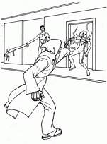 coloriage les quatre fantastiques combat contre fatalys